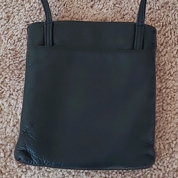 Crossbody leather small blk bag - Picture 2 of 4
